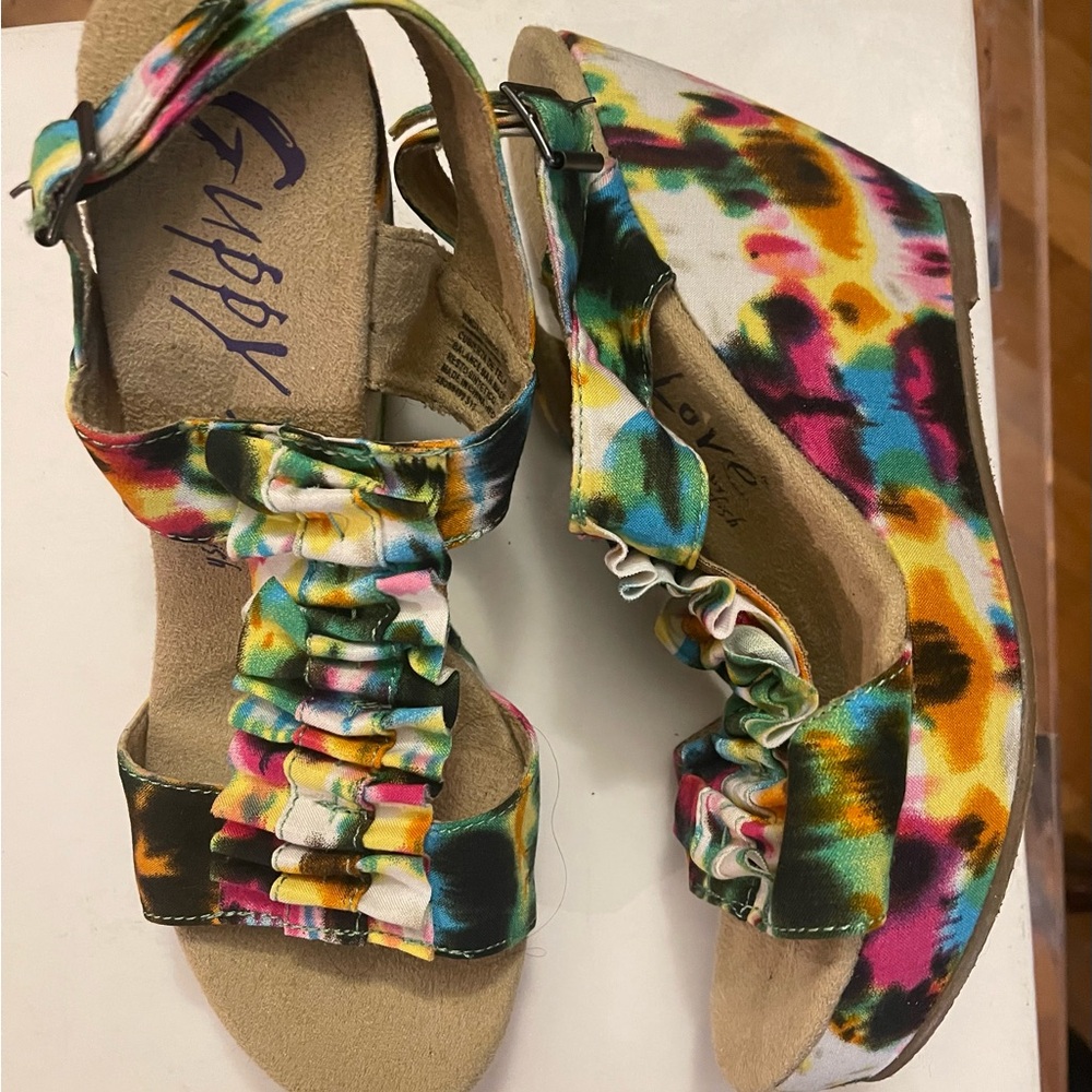 Blowfish Multicolor Tie-Dye Sandals